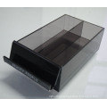 Semitransparent Acrylic Counter Display Box with Divider, Printing Acrylic POS Display